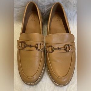A new day caramel Slip On chunky loafers women's size 5